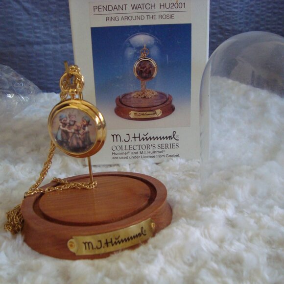 Goebel Jewelry - Vintage Hummel Pendant Necklace Watch "Ring Around the Rosie" New